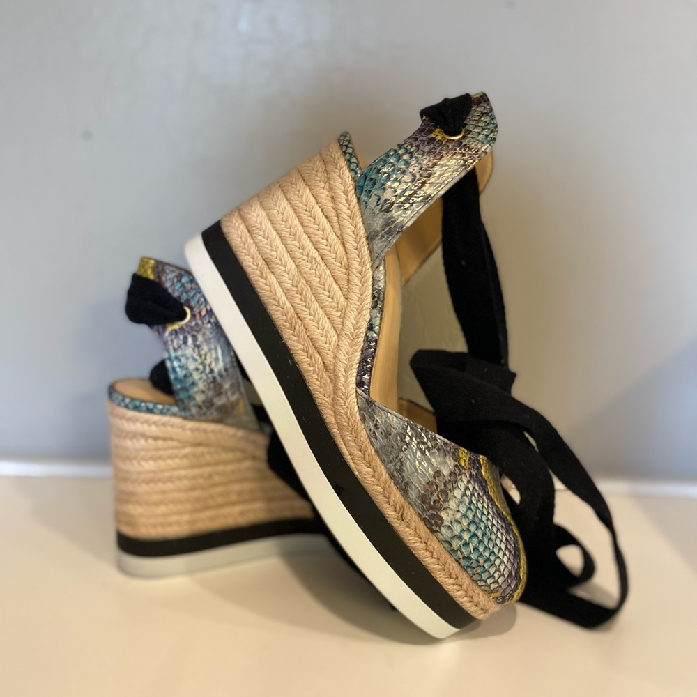 JLO Jennifer Lopez Jalina Espedrille Wedge Sandle